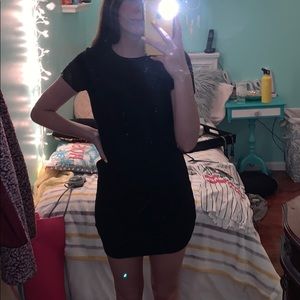 black sweater kinda like dress